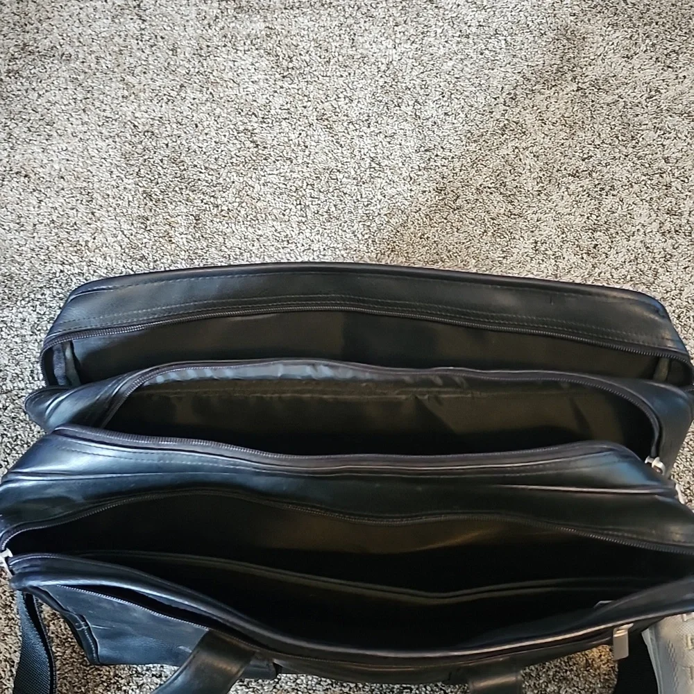Black Leather Men's Bag